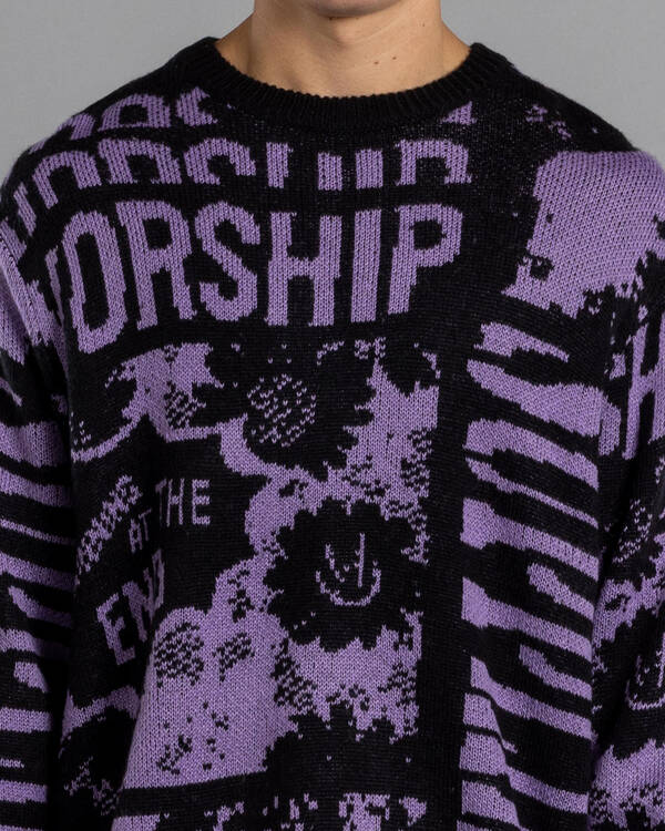 Worship Supplies Chico End Knit Sweatshirt for Mens