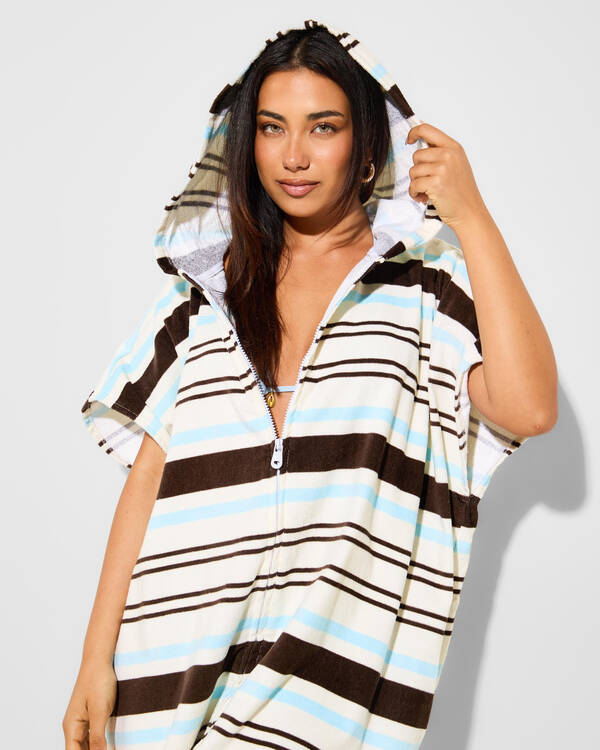 Topanga Bronte Zip Hooded Towel for Womens