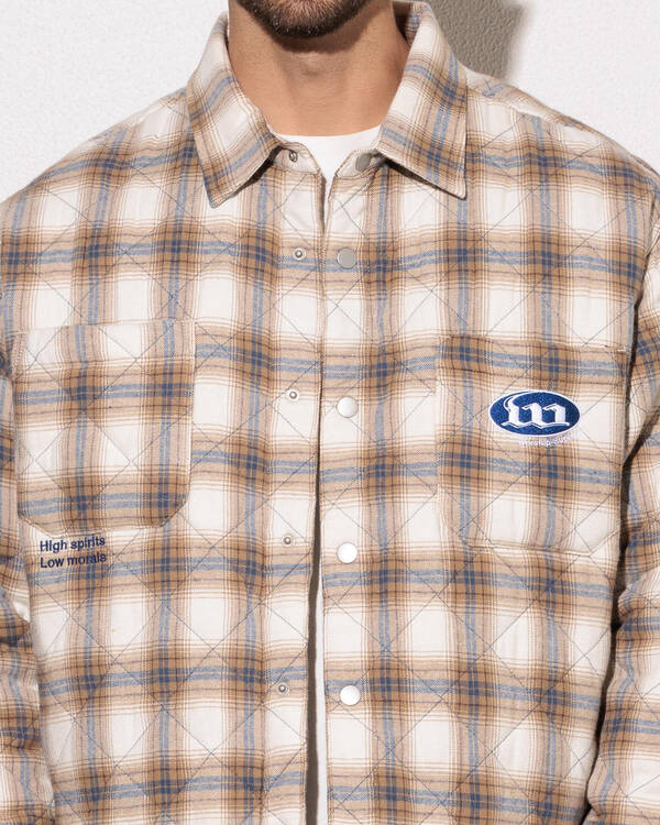 Worship Supplies Morality Quilted Shacket for Mens