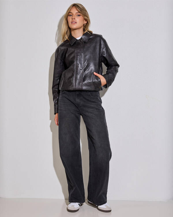 Ava And Ever Harley Faux Leather Jacket for Womens