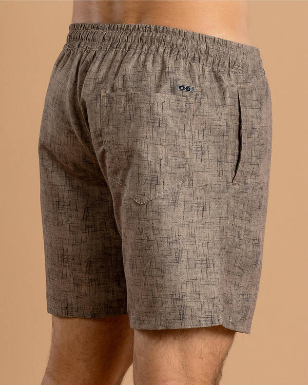 Lucid Encrypted Elastic Waist Shorts for Mens