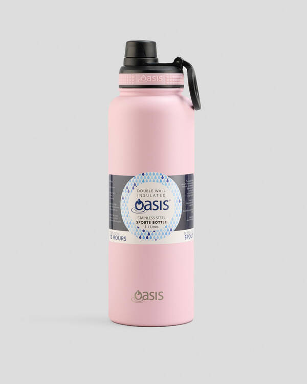 Oasis Stainless Steel 1.1L Challenger Drink Bottle for Unisex
