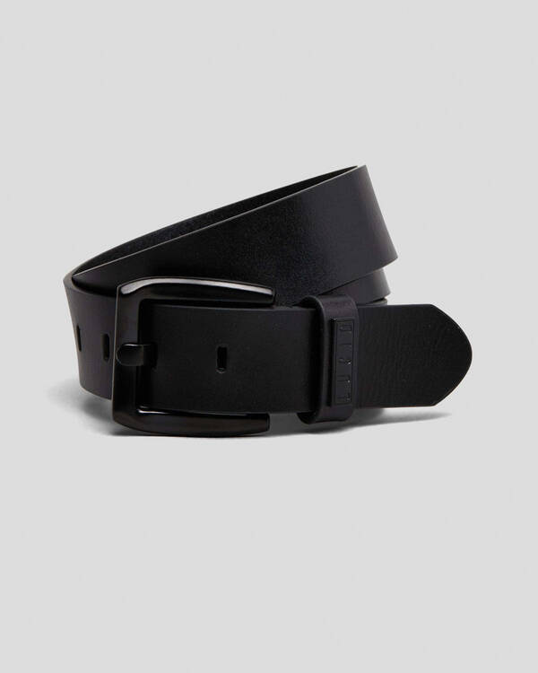 Lucid Onyx Leather Belt for Mens