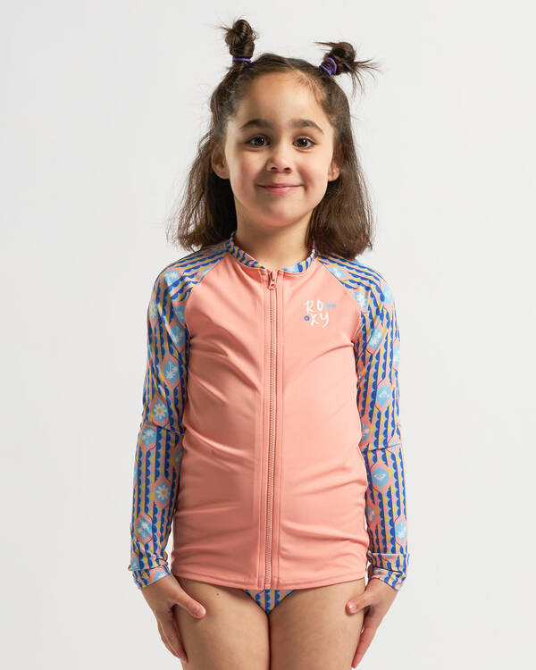 Roxy Toddlers' Tiles Long Sleeve Rash Vest Set for Womens