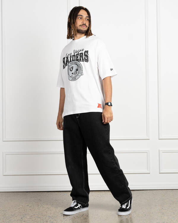 New Era Las Vegas Raiders Helmet Oversized T-Shirt for Mens