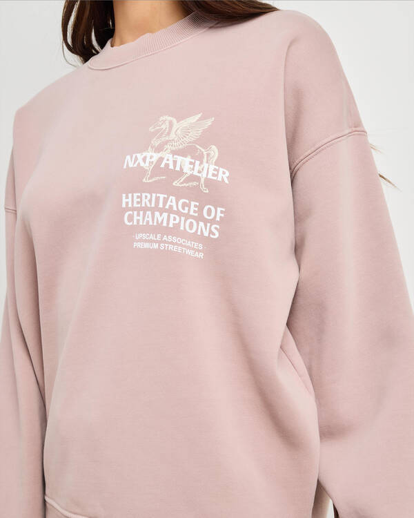 Nena & Pasadena Women's Heritage Box Fit Sweatshirt for Womens