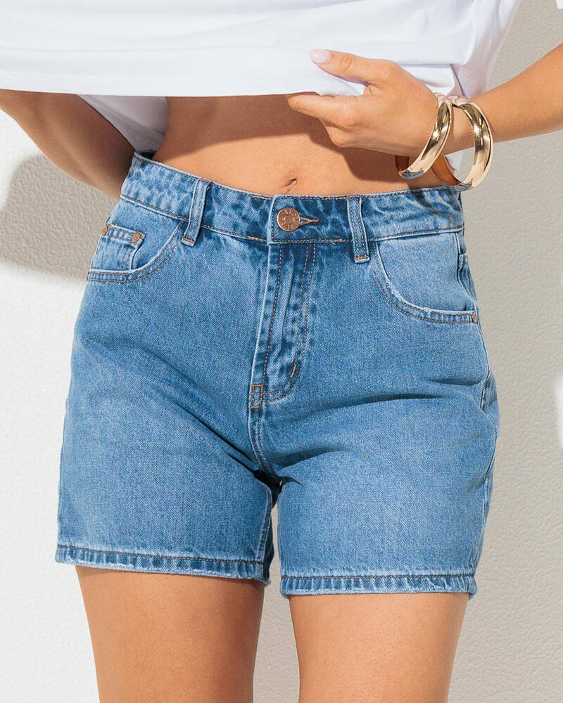 DESU Byron Mid Denim Shorts for Womens