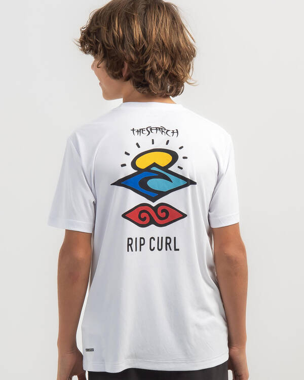 Rip Curl Boys' Icons Surflite Short Sleeve Rash Vest for Mens