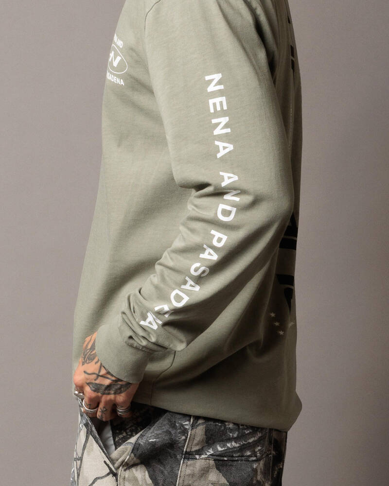 Nena & Pasadena Sector Relaxed Long Sleeve T-Shirt for Mens