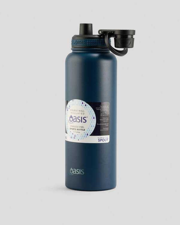 Oasis Stainless Steel 1.1L Challenger Drink Bottle for Unisex