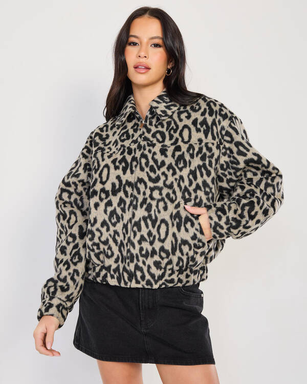 Ava And Ever Costa Leopard Jacket for Womens