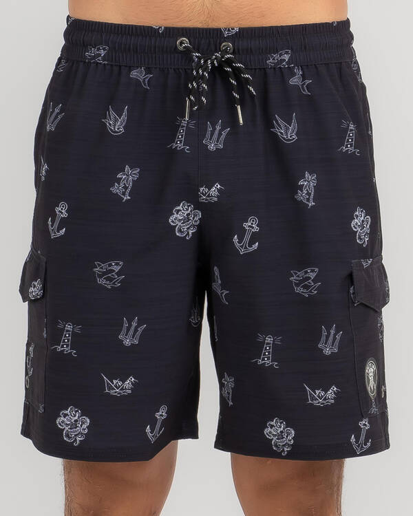 Salty Life Poseidon Board Shorts for Mens