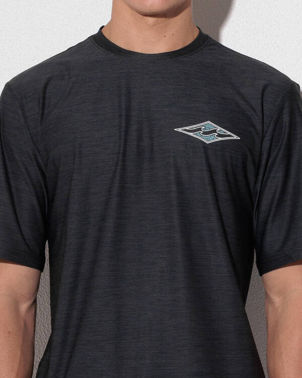 Billabong Diamond Shoreline Short Sleeve Rash Vest for Mens