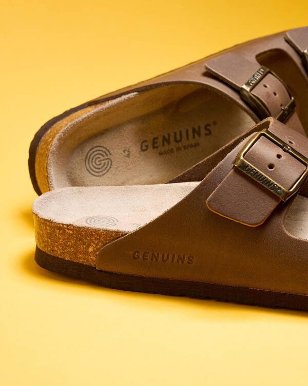 GENUINS Hawaii Oiled Leather Sandals for Mens