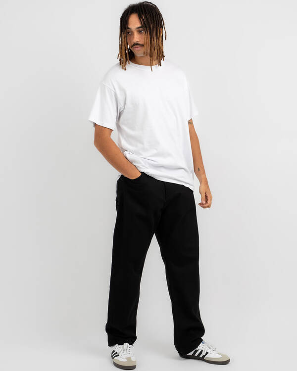 Quiksilver Baggy Black Black Jeans for Mens