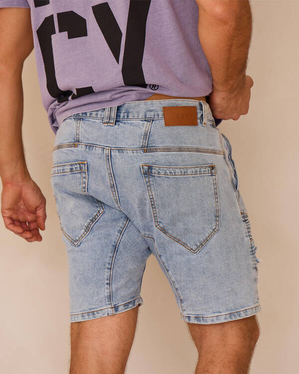 Nena & Pasadena Viper Denim Shorts for Mens