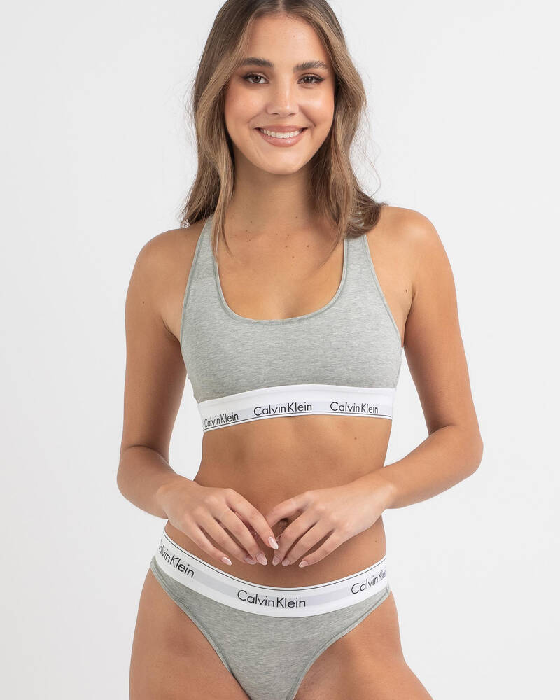 Calvin Klein Cotton Unlined Bralette for Womens