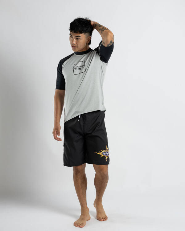 Billabong Boxed Arch Short Sleeve Rash Vest for Mens