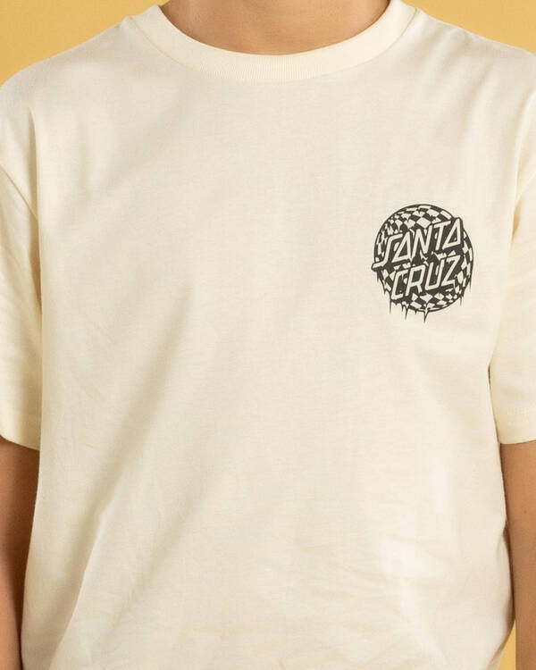 Santa Cruz Boys' Check Waste Dot Mono Reflect T-Shirt for Mens