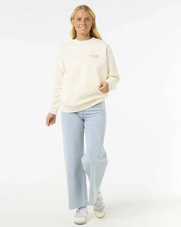 Rip Curl Ocean Tech Heritage Crew Sweatshirt for Womens