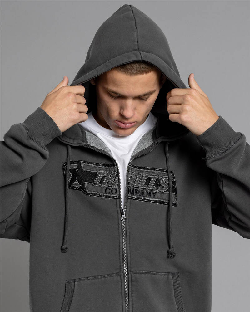 Thrills Starpower Zip Hooded Jacket for Mens