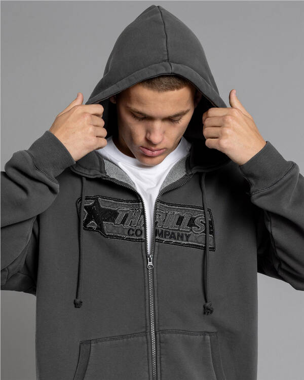 Thrills Starpower Zip Hooded Jacket for Mens