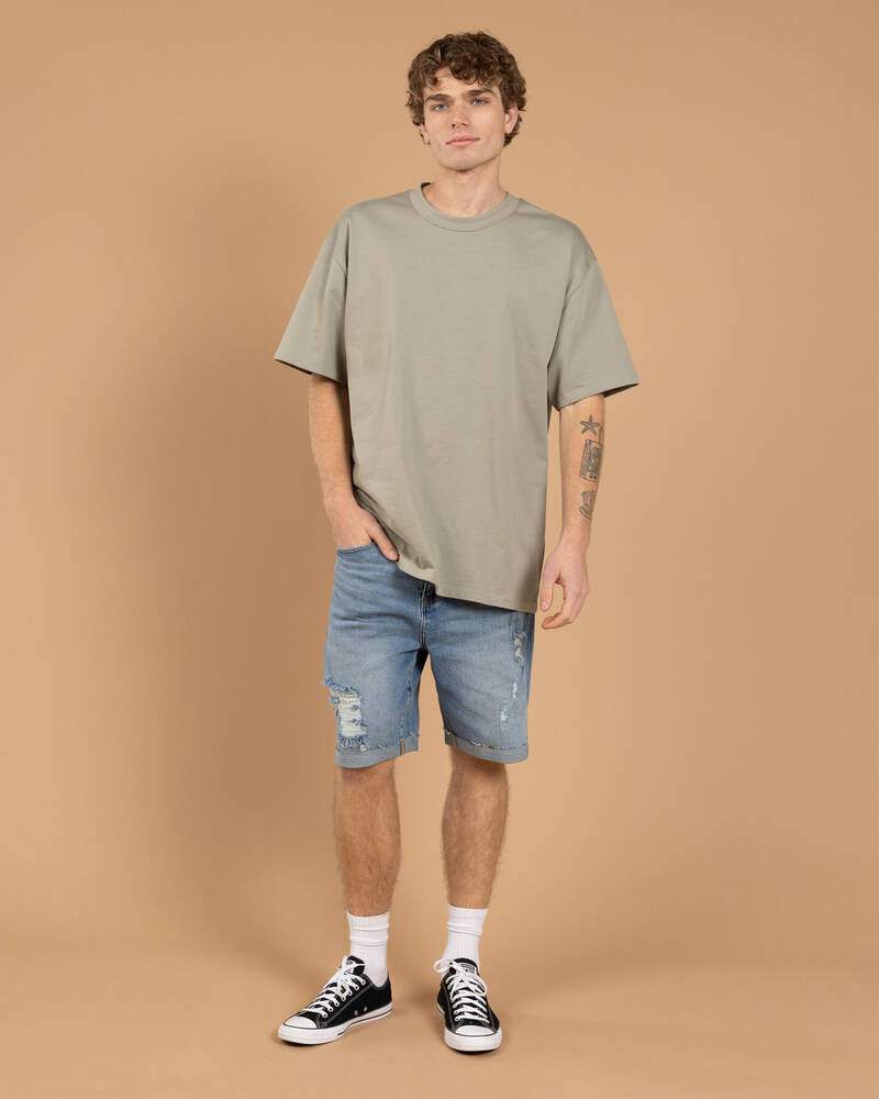 Lucid Qualify Denim Walk Shorts for Mens
