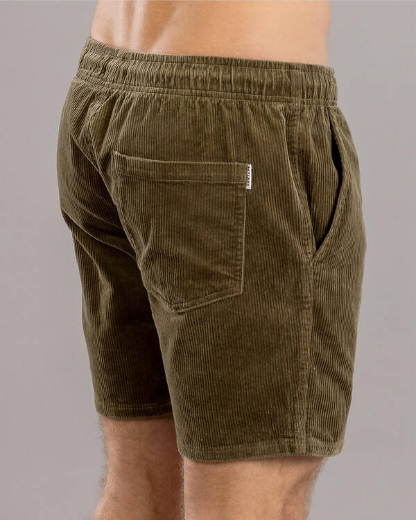 Skylark Texture Elastic Waist Shorts for Mens