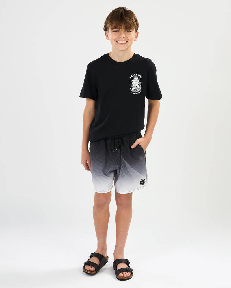 Skylark Boys' Wave Tracker Elastic Waist Shorts for Mens