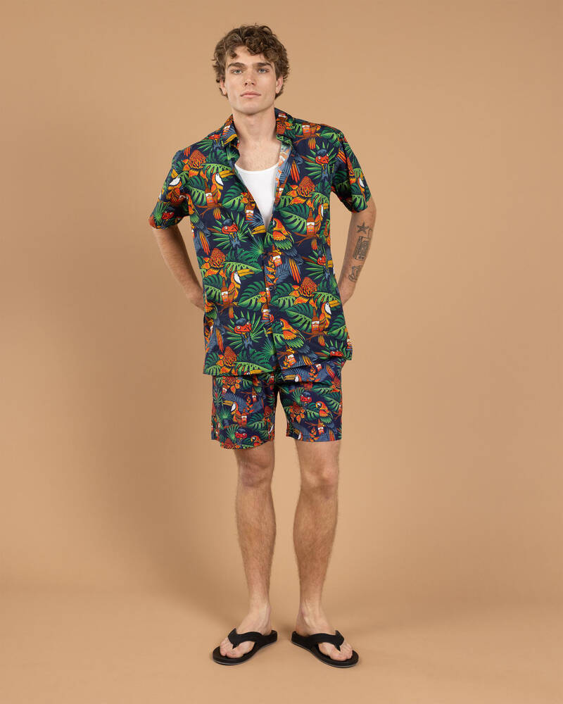 Bush Chook Chooked Out Beach Shorts for Mens