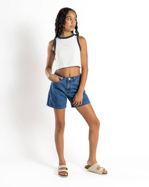 Rusty Girls' Ova Racer Tank Top for Womens