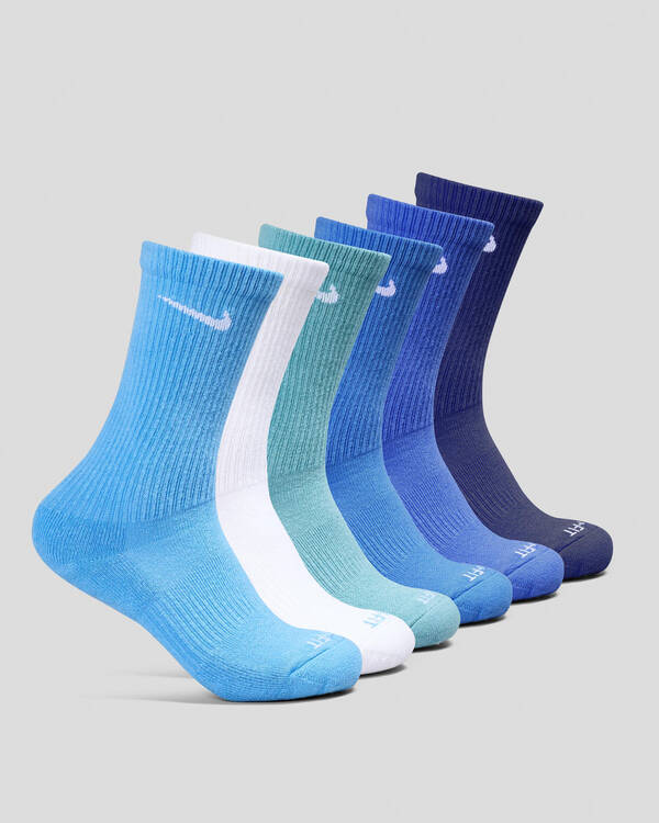 Nike Women's Everyday Plus Cushioned Training Crew Sock Pack for Womens