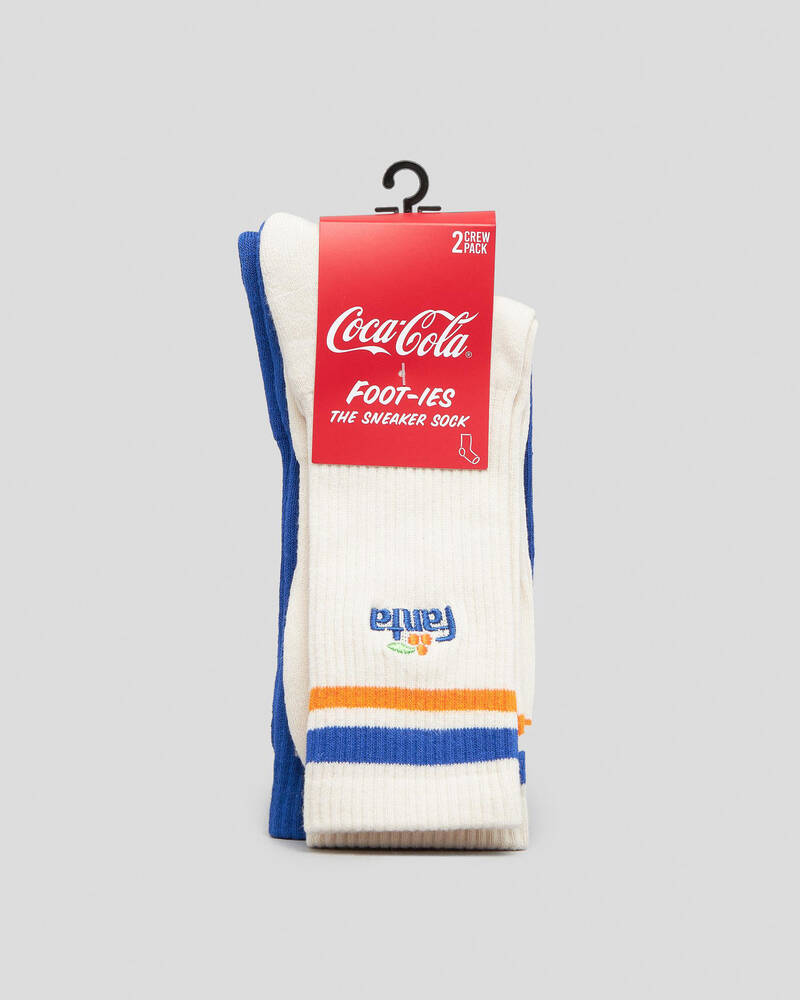 FOOT-IES Fanta Sneaker Socks 2 Pack for Mens