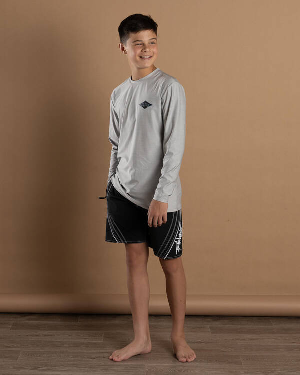 Billabong Boys' Diamond Shoreline Long Sleeve Rash Vest for Mens