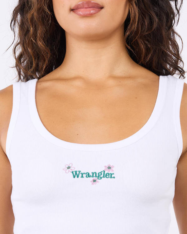 Wrangler Daisies My Mates Tank Top for Womens