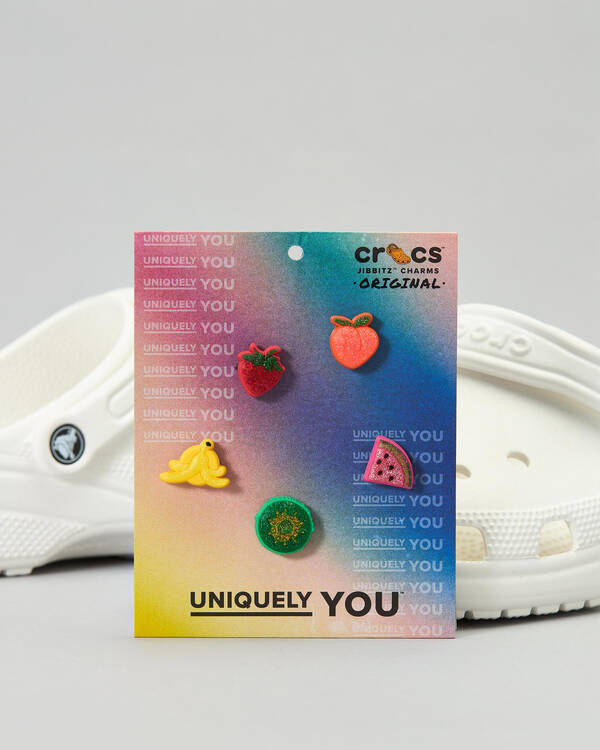 Crocs Sparkle Glitter Fruits Jibbitz 5 Pack for Unisex