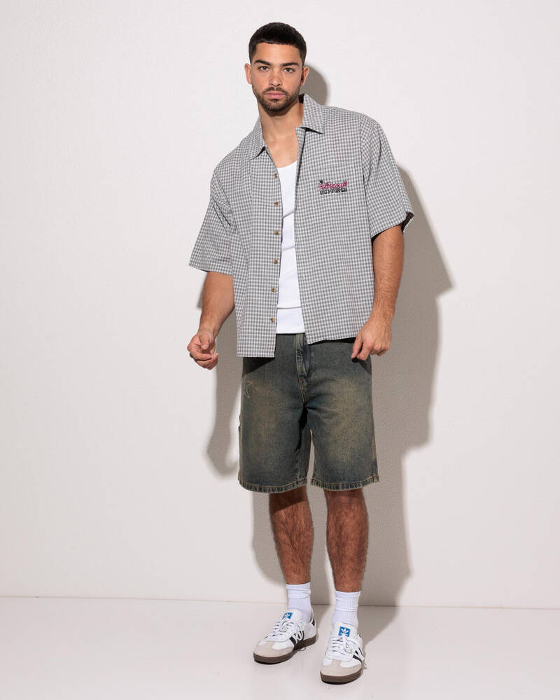 Worship Supplies Tainted Love Box Crop Short Sleeve Shirt for Mens