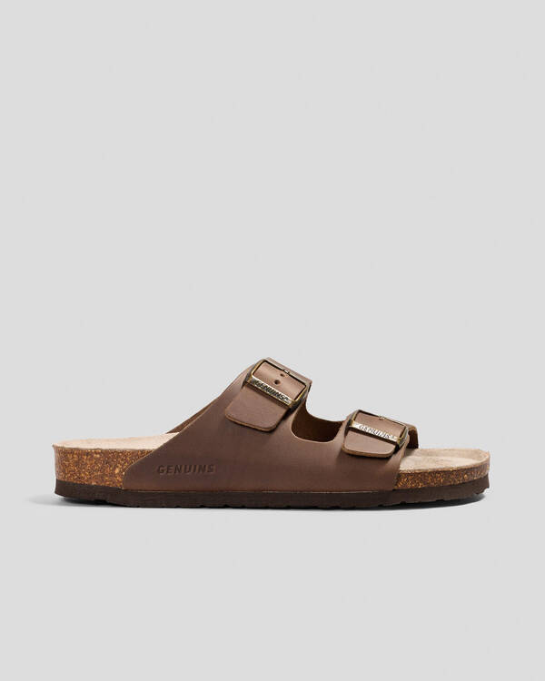 GENUINS Hawaii Oiled Leather Sandals for Mens