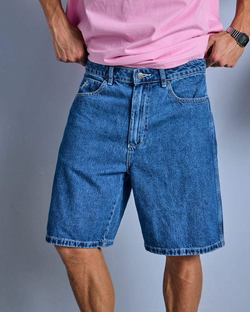 Worship Supplies Pile Up Lounger Jean Shorts for Mens