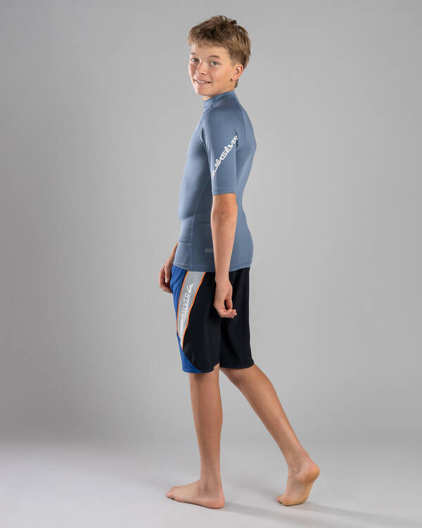Quiksilver All Time Boy's Short Sleeve Rash Vest for Mens