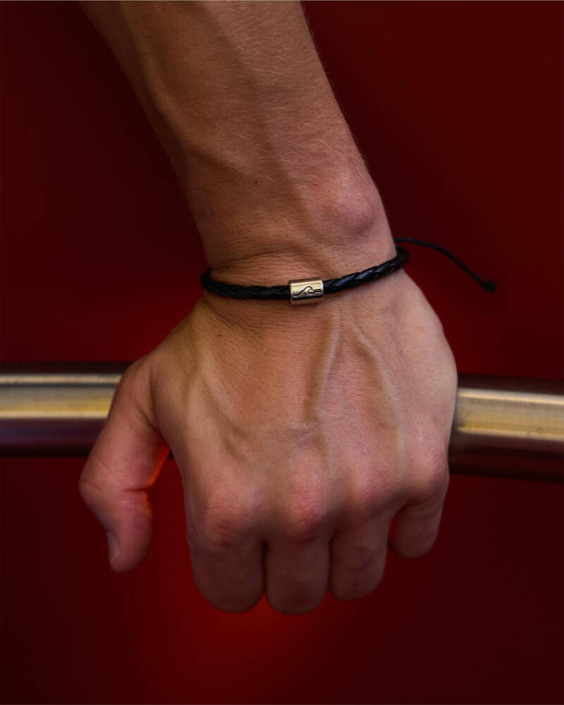 Classics 77 Wave Synthetic Leather Bracelet for Mens