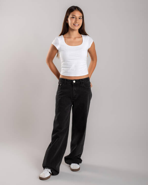 DESU Girls' Icon Straight Leg Jeans for Womens