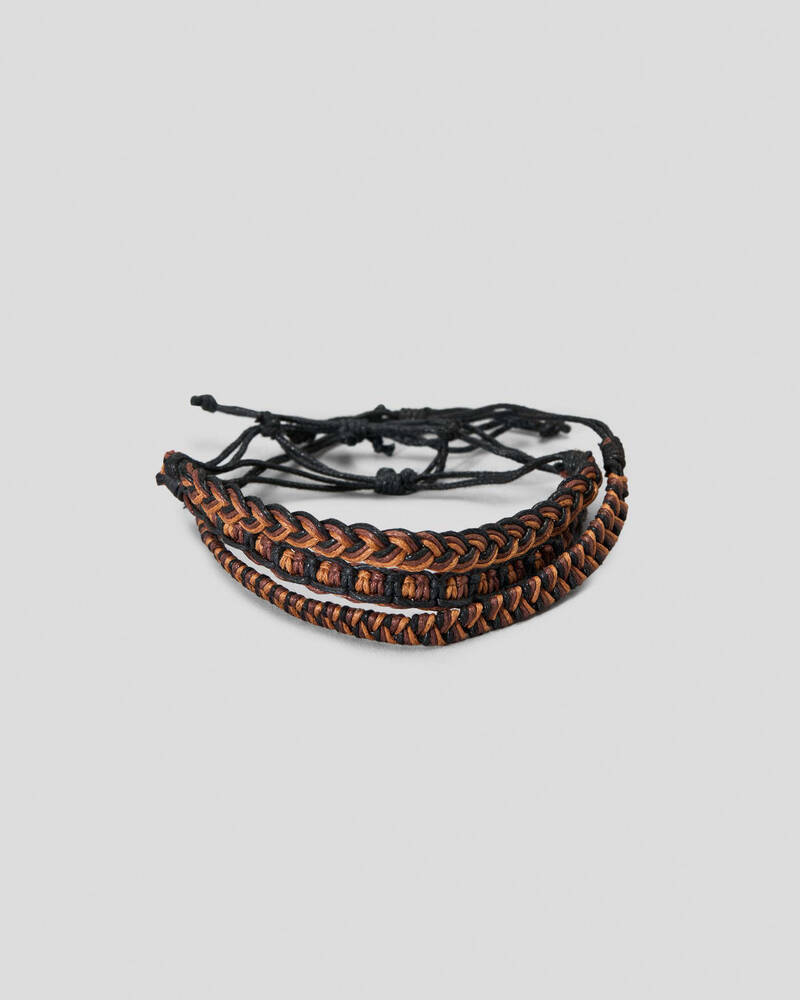 Classics 77 3 Plaited Cord Combo Bracelet Pack for Mens