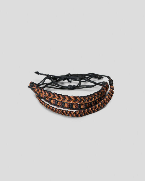 Classics 77 3 Plaited Cord Combo Bracelet Pack for Mens