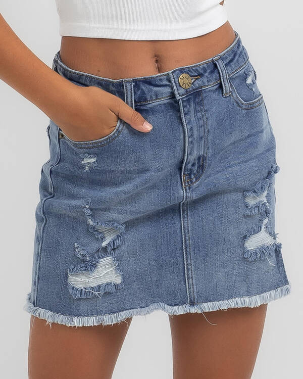DESU Girls' Eliza Ripped Skirt for Womens