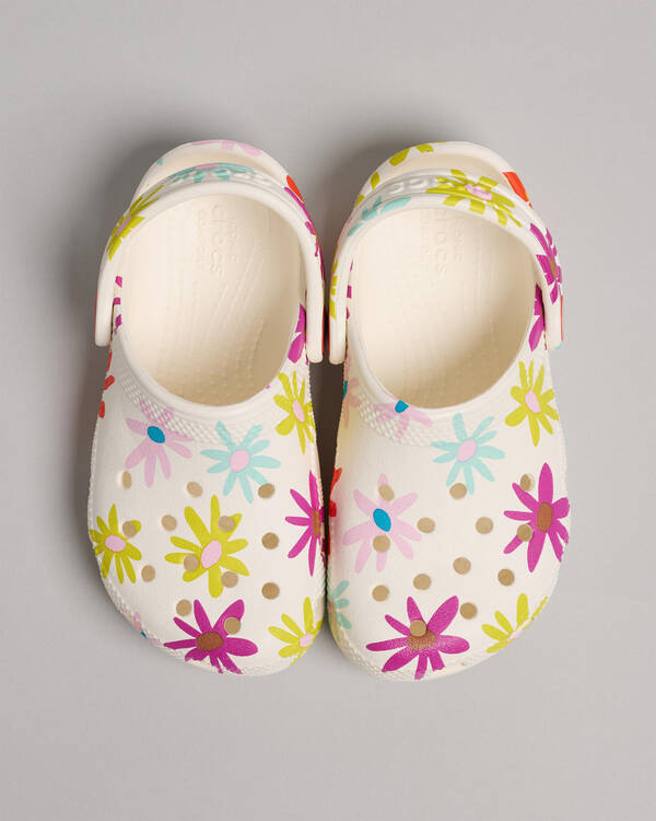 Crocs Toddlers' Classic Crafted Daisy Clogs for Unisex