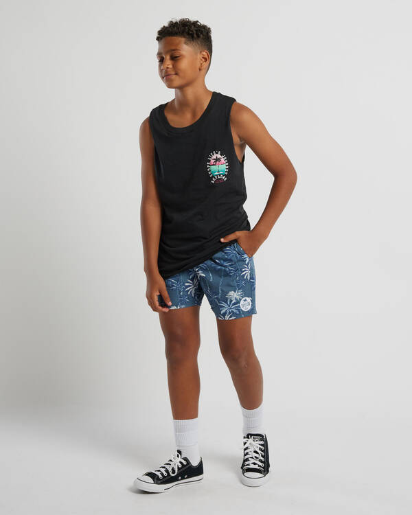 Skylark Boys' Subtropic Elastic Waist Shorts for Mens