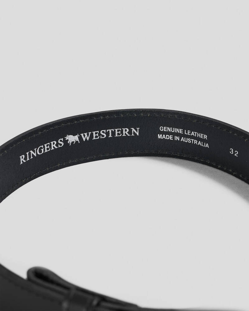 Ringers Western Tibbs Leather Belt Strap for Mens