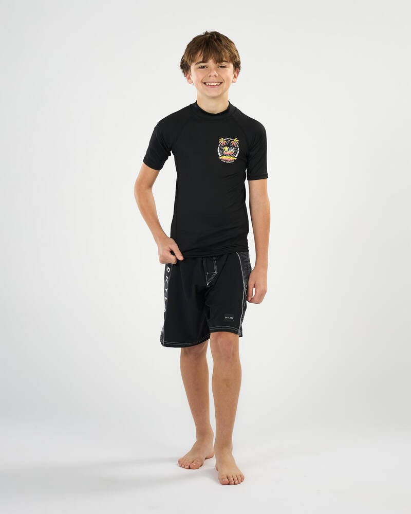 Salty Life Boys' Sweet Escape Short Sleeve Rash Vest for Mens