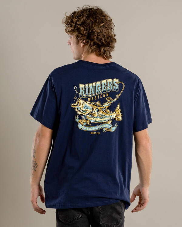Ringers Western Buckin Barra Relaxed Fit T-Shirt for Mens